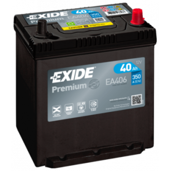 Exide Premium 40Ач360А 187x127x220-+, S106-EA406