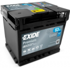 Exide Premium 53Ah540A 207x175x190-+