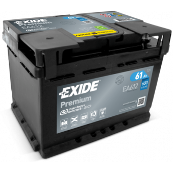 Exide Premium 61Ah600A 242x175x175-+, S106-EA612
