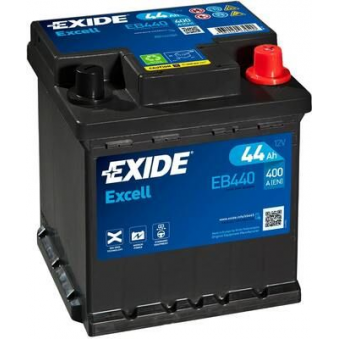 Exide Excell 44Ач 400А 175x175x190-+, S106-EB440
