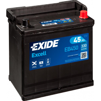 Exide Excell 45Ач 330А 218x133x223-+, S106-EB450