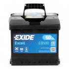 Exide Excell 50Ah 450A 207x175x190-+
