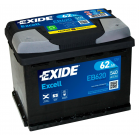 Exide Excell 62Ah 540A 242x175x190-+