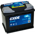 Exide Excell 62Ah 540A 242x175x190-+