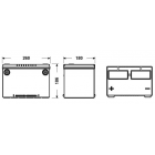 Exide Excell 70Ah740A 260x180x186+- США