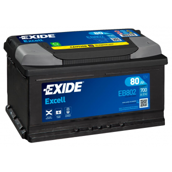 Exide Excell 80Ah 700A 315x175x175-+, S106-EB802