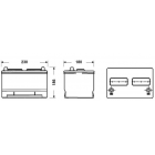 Exide Excel 85Ah 800A 300x192x192+-