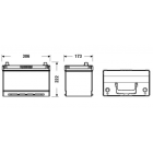 Exide Excell 95Ah 720A 306x173x222+-