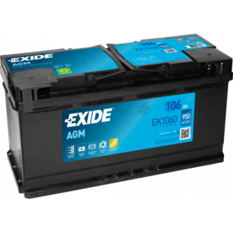 Exide AGM 106Ah 950A 392x175x190-+, S106-EK1060