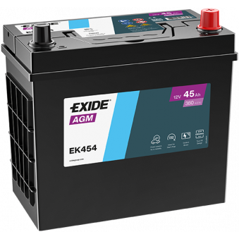 Exide AGM 45Ah 380A 237x127x227-+, S106-EK454