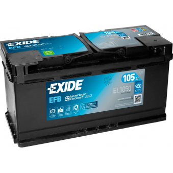 Exide EFB 105Ач 950А 392x175x190-+, S106-EL1050