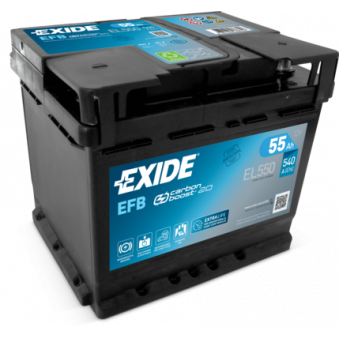 Exide EFB 55Ач 540А 207x175x190-+, S106-EL550