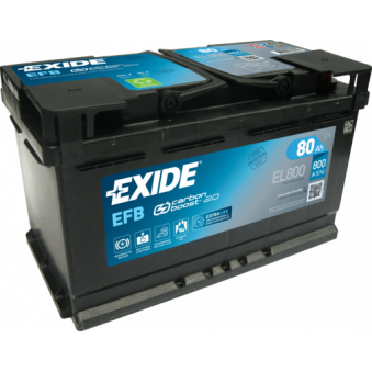 Exide EFB 80Ah 720A 315x175x190-+, S106-EL800