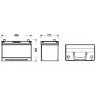 Exide EFB 95Ah 800A 306x173x222-+