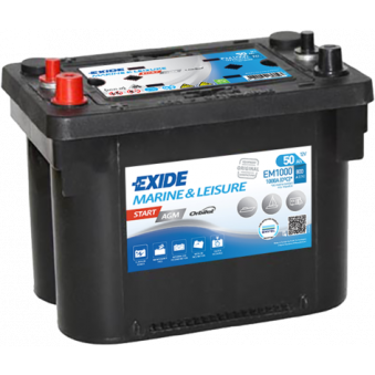 Exide AGM Start 50Ah 800A 260x173x206+-, S106-EM1000
