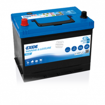Exide Dual 80Ah 510CCA 260x175x225+-, S106-ER350