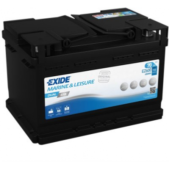 Exide DualEFB 70 Ач 760 А 278x175x190-+, S106-EZ600