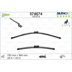 Valeo Silencio XTRM 700+580mm 574674 бескаркасные щётки стеклоочистителя