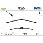 Valeo Silencio XTRM  600+400mm 577804 бескаркасные щётки стеклоочистителя