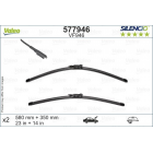 Valeo Silencio XTRM 580+350mm 577946 бескаркасные щётки стеклоочистителя