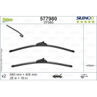 Valeo Silencio XTRM 650+400mm 577980 бескаркасные щётки стеклоочистителя