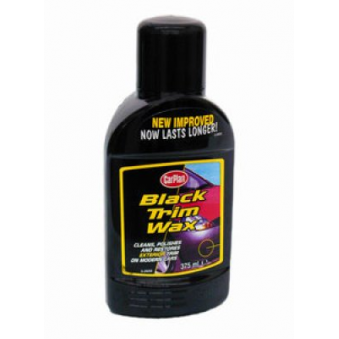 TL Black finishing wax plastic rubber 375m, S112-BTW375