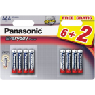 AAA(6+2)Everyday Panasonic patarei