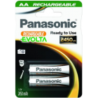 AA battery 2 pcs. Panasonic NiMh 2450mAh