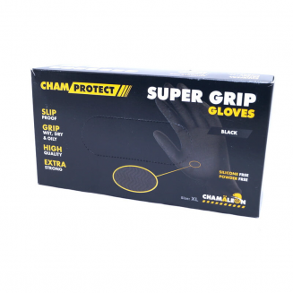 Gants en caoutchouc (XL) 80 pcs/pk noir, S120-48903