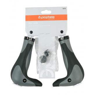 Maniglie 2 pz bicicletta nero-grigio, S123-5576