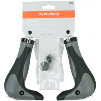 Maniglie 2 pz bicicletta nero-grigio, S123-5576