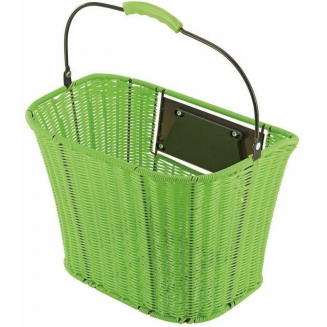 Cestino portaoggetti City intrecciato, verde, S123-6410