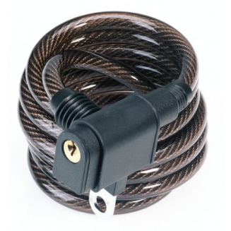 Lås 8mmx150cm svart med nyckel, S123-7247