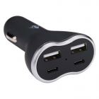 Laturi 2*USB A+2*USB C 5V 4.8A 18W