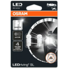 12В LED W5W 6000K 1W W2.1X9.5D 2шт.