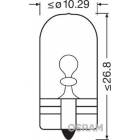 12V 5W W2.1X9.5D Keltainen