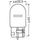 12V 21W WY21W keltainen wx3x16d 2kpl