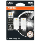 12V LED WY21W Amber 1.4W WX3X16D 2 kpl