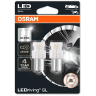12V LED P21W 6000K 1.4W BA15S 2 kpl