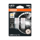 12V LED PY21W Keltainen 1.3W BAU15S 2 kpl