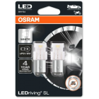 12V LED P21/5W 6000K 1.7W BAY15D 2gab