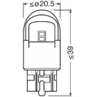 TL 12V 1,5W W3X16Q PUNAINEN LED STYL 2xbli
