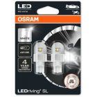 12V LED W16W 6000K 2W W2.1X9.5D 2stk