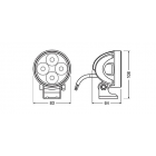 LED-apuvalo VX80-WD 12/24V 22W