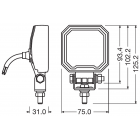 Osram LED työvalo 12/24V VX80-WD 12W