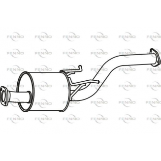 aizmugurējais trokšņa slāpētājs Pajero, S161-P38031