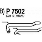 VW Transporter 96-tubo intermedio