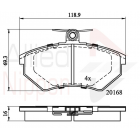Piduriklotsid AUDI 05P613