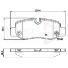 tagapid klotsid V-Mersu 14-