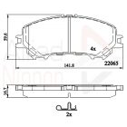 esipid klotsid X-Trail 13-